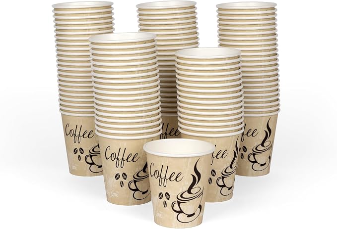 Disposable Coffee Cups, To Go Paper Hot Cups, Classic Design by SMYGOODS