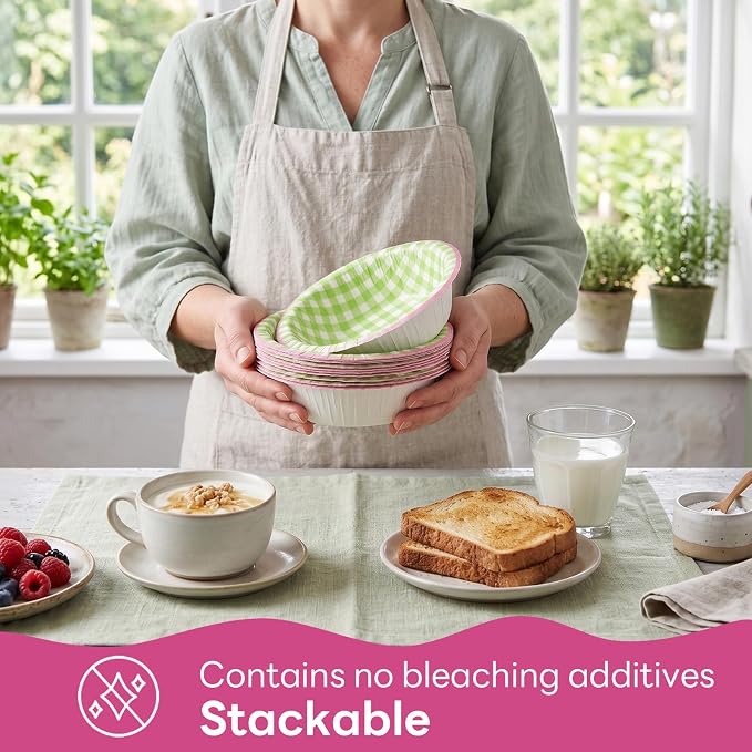 30 Pack Small Paper Bowls, 8oz Heavy-Duty Disposable Bowls, Heat Resistant - Image 6