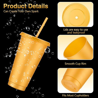 Amyhill 12 Pcs Reusable Glitter Cups - Image 3