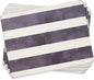 Pimpernel Mono Stripe Placemats, Set of 4 – (15.7" x 11.7") Decorative Dining Mats, Rectangular Cork-Backed Boards with Lacquer Finish, Heat & Stain Resistant Protective Tableware