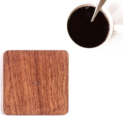 Xi'an Map Coaster by O3 Design Studio, Set of 4, Sapele Wooden Coaster with city map, Multiple city optional, Handmade