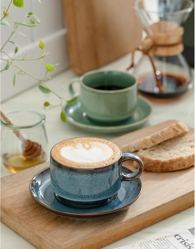 Ceramics 10oz Cappuccino Cups - Image 7