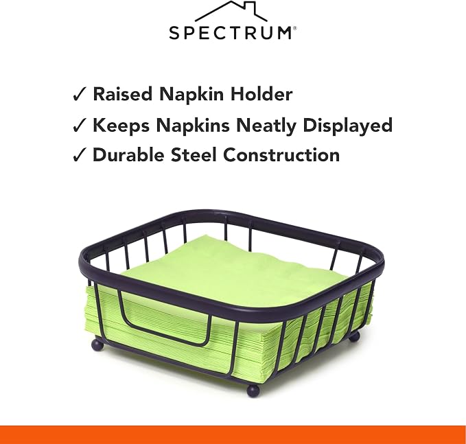 Spectrum Ashley Flat Napkin Holder Basket - Image 3