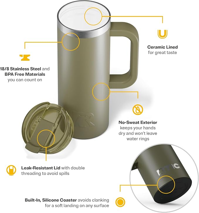 RTIC 20oz Road Trip Travel Mug - Image 3
