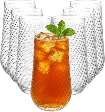 48 Pack Origami Ripple Plastic Glasses 24 9 Ounce Stemless Champagne Flutes & - Image 4