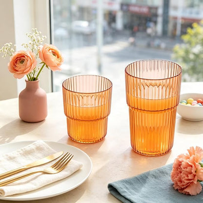 24 Pack Plastic Wine Glasses, 16 Oz Highball Glasses & 12 Oz Cocktail Glasses - Image 3