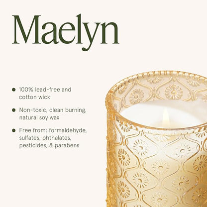 LA JOLIE MUSE Tahitian Lychee Candle - Lychee, Melon, Pineapple | 6 oz Natural Soy Wax | 40 Hours Clean Burn | Tropical Fruit Candle | Gift for Little Getaway