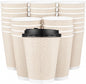 Promora 12 oz Natural Cream Disposable Coffee Cups by Promora