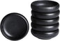 Uaral Soy Sauce Dishes Sushi Dipping Bowl Pinch Bowl Stoneware Black Small Serving Dish Set 3.75 Inch(4.5 oz,Texture Black)