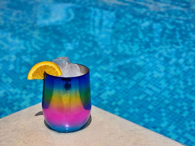 CHILLOUT LIFE 12 oz Stainless Steel Wine Tumbler - Image 6