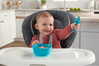 NUK Pretensil Dipper Spoon & Fork Set, Baby & Toddler Self-Feeding Utensils - Image 6