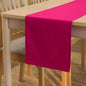 Encasa XO Table Runner, Cotton Canvas Dining Runner 13"x72" | Hot Pink by EncasaXO