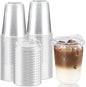 16 oz Round Bottom Clear Plastic Cups by Qeirudu
