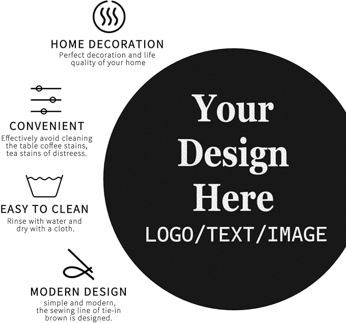 Custom Leather Coasters with Logo Bulk Personalized Coasters | Customized - Image 4