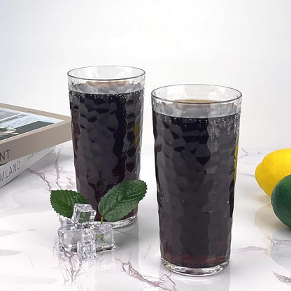 Yalin 24-Ounce Plastic Tumbler Acrylic Drinking Glasses, Reusable Plastic Cups - Image 2