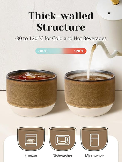 INGOFIN Ceramic Espresso Cup Set - Image 3