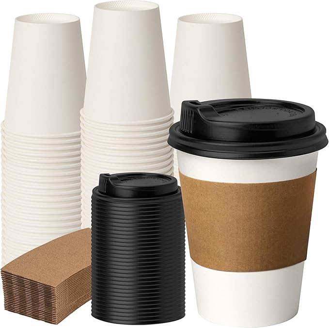RACETOP Disposable Paper Coffee Cups by RACETOP