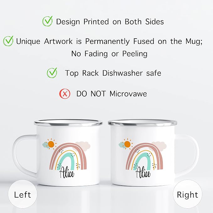Personalized Mug for Kids, Girls | Customized Hot Chocolate, Coffee & Milk Cup - Image 2