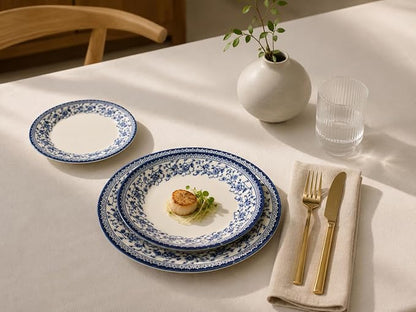 Royal 12-Piece Porcelain Dinnerware Set - Image 6