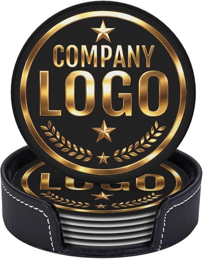 Custom Coaster with Logo by Handmade