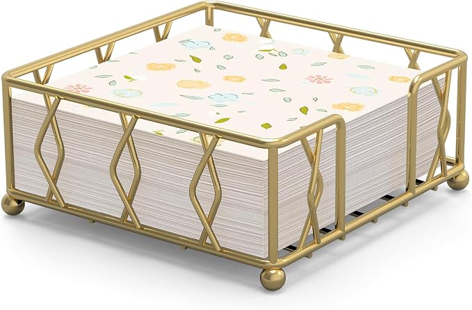 Gold Metal Napkin Holder for Table by LWSFF
