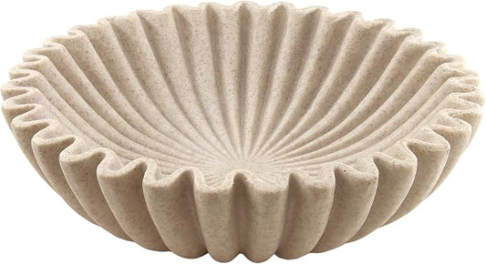 10'' Large Ruffle Decorative Fruit Bowl by Unknown