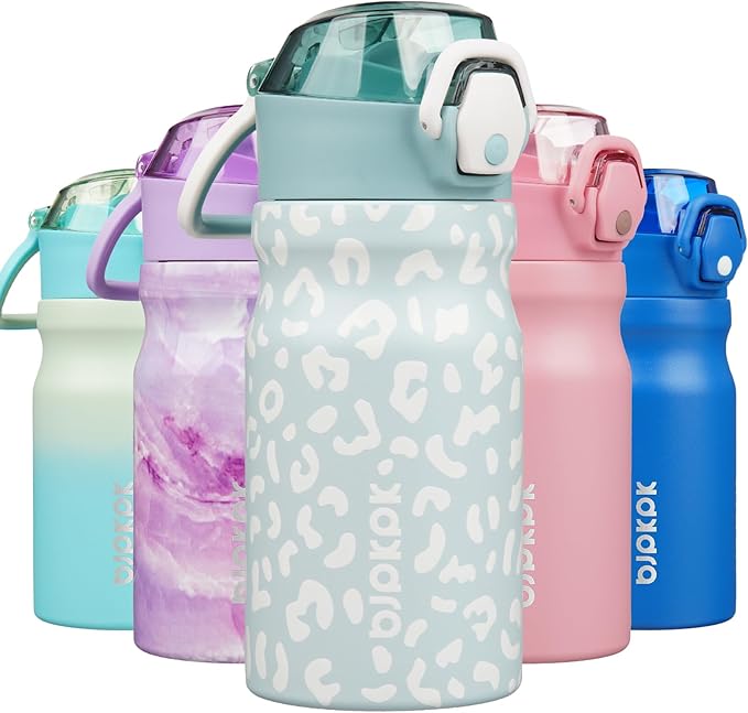 BJPKPK 14 oz Insulated Water Bottle, Stainless Steel Flask | Leak Proof Locking by BJPKPK
