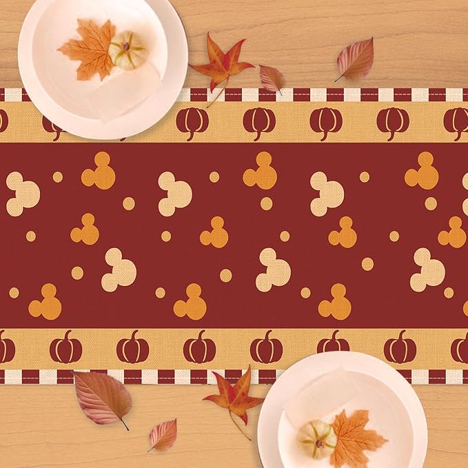 Seliem Fall Pumpkin Table Runner, Seasonal Burlap Home Decoration Indoor - Image 4