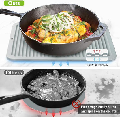 Large Silicone Trivet 16'' X 12'' Silicone Hot Pads - Image 5
