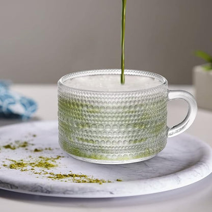 ZOOFOX Set of 4 Glass Coffee Mugs, 14 Oz Clear Glass Cups - Image 8