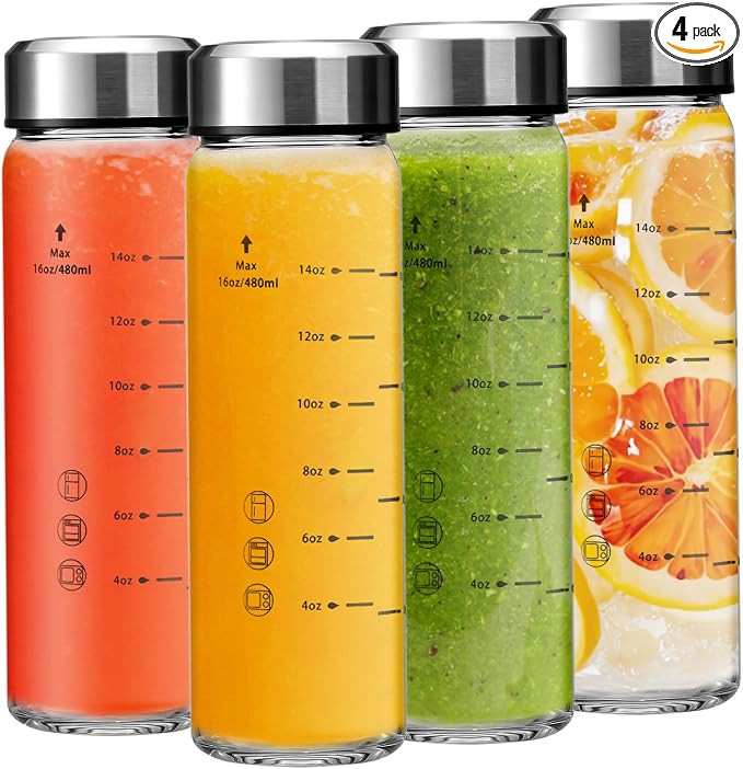 16oz Juice Bottles by Olivego