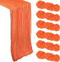 6 Pack Orange Cheesecloth Table Runner 10Ft Gauze Cheese Cloth Table Runner by Heneger