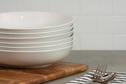 10 Strawberry Street Simply White 36 Oz Pasta/Dinner Bowl - Image 4