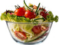 SIMAX 2.6 Quart Glass Mixing Bowl, Large Microwave & Oven Safe Bowl, Borosilicate Serving Bowl for Kitchen, Cooking, Baking, Salad - Clear