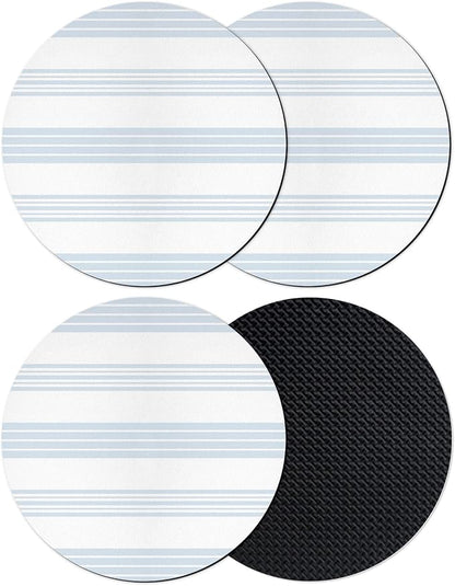 Horizontal Striped Coasters Set of 4, Absorbent Coasters by Unknown