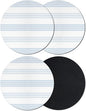 Horizontal Striped Coasters Set of 4, Absorbent Coasters by Unknown