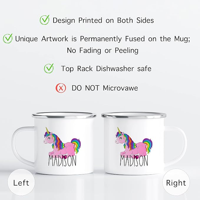 Personalized Mug for Kids, Girls | Customized Hot Chocolate, Coffee & Milk Cup - Image 2