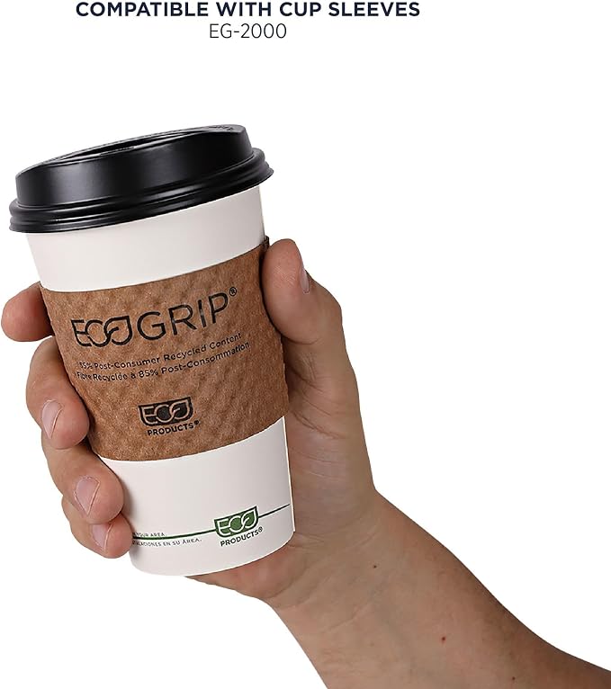 ECO PRODUCTS GreenStripe Disposable Paper Hot Cups, 16 oz - Image 8
