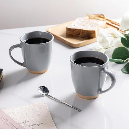 AmorArc 12oz Ceramic Coffee Mugs set of 6, Stylish Coffee Mugs - Image 5