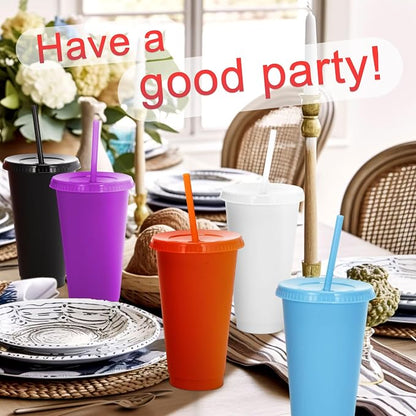 Honeydak 60 Pcs Tumbler with Straw and Lid Bulk Water Bottle Iced Coffee Travel - Image 2