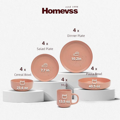 HomeVSS 20-Piece Dinnerware Set - Image 2