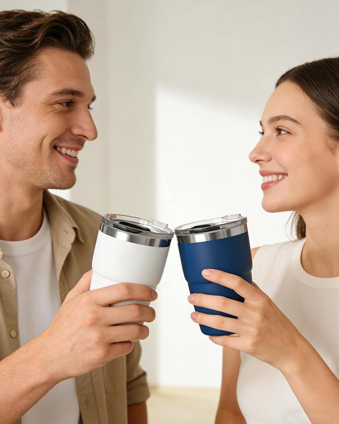 8 oz Stackable Stainless Steel Coffee Mug - Image 9