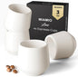 MIAMIO - Espresso Cups Set of 4 / Mug Set, Ceramic - Luxe | Ceramic espresso by MIAMIO