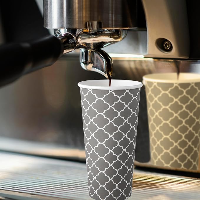 JOLLY PARTY 20 oz Paper Coffee Cups, Disposable Coffee Cups - Image 4