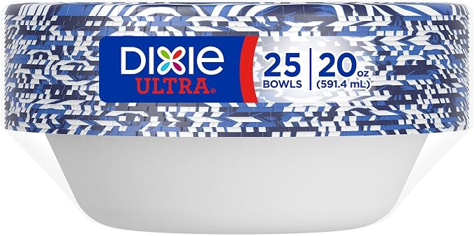 Dixie Ultra Large Paper Bowls 20oz, 25 CT - Image 5