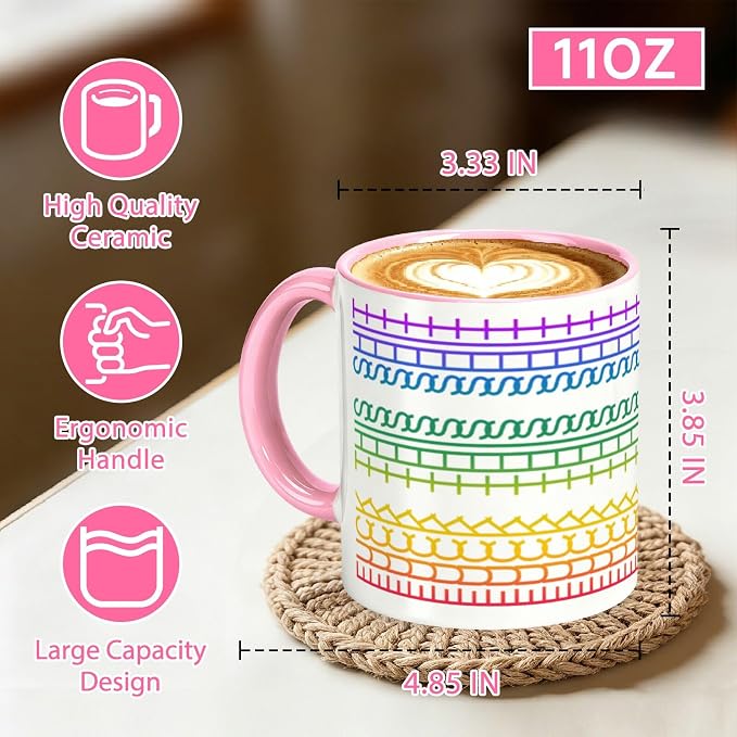 F This S Secret Hidden Message Coffee Mug, 11OZ Ceramic Pink Cup | Funny Coffee - Image 4