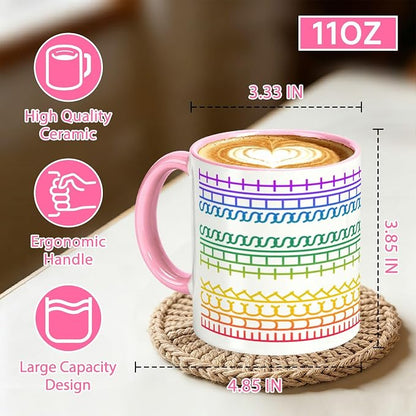 F This S Secret Hidden Message Coffee Mug, 11OZ Ceramic Pink Cup | Funny Coffee - Image 4