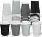 Whaline 100Pcs Gray Disposable Coffee Cups by Whaline