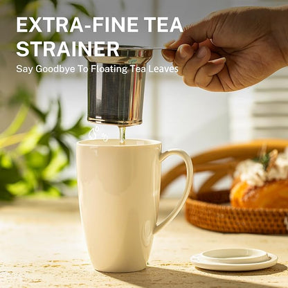 Sweese 15oz Porcelain Tea Mug - Image 4