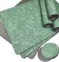 Spring Floral Pattern Placemats and Coasters Set, Embossed Flower Dinner Table by Unknown